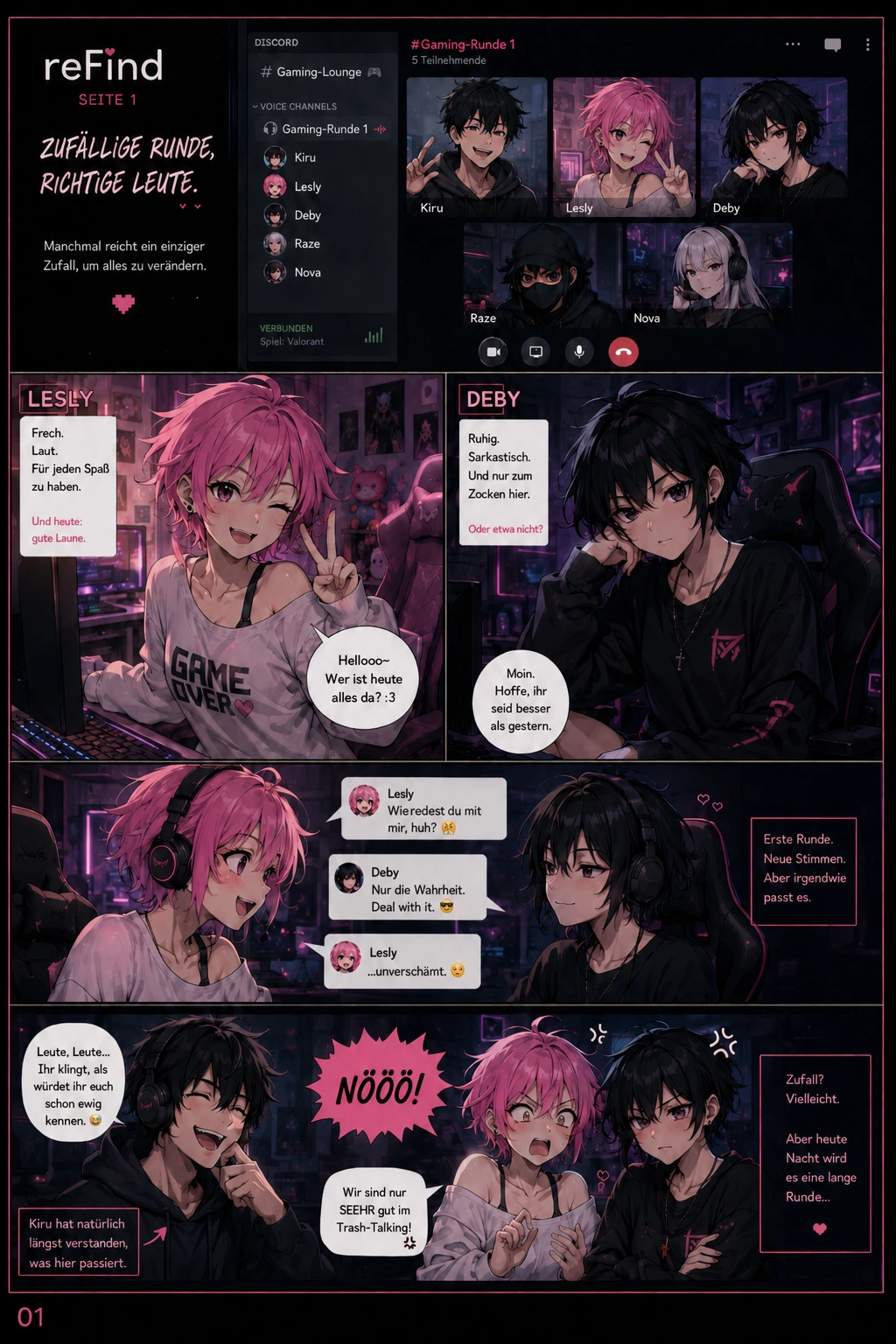 reFind Comic page 1